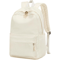 Sac à dos scolaire léger en polyester, sac pour ordinateur portable 17 pouces avec 7 compartiments, bretelles rembourrées, sac à dos de voyage décontracté pour femmes