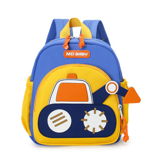 Adorable Sac à Dos Scolaire Tendance Pelleteuse pour Garçons, Petit Sac de <span class=keywords><strong>Maternelle</strong></span> Voiture pour Enfants avec Fonction Imperméable et Doublure en Polyester - Product Image 5