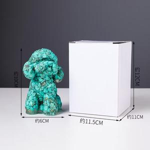 थोक आकार के टेडी भालू मूर्तियों के लिए प्राकृतिक क्रिस्टल पत्थर और रेसिन पशु मूर्तियों के लिए रेसिन जानवरों की मूर्तियां - Product Image 3