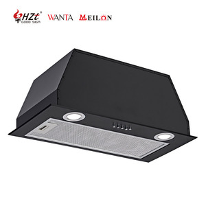 Campanas Extractoras de Cocina de Diseño Moderno, <span class=keywords><strong>Campana</strong></span> Extractora Integrada de Panel Negro para Uso Doméstico - Product Image 3