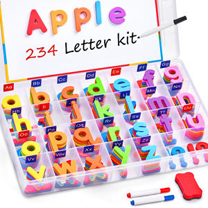 Kit Alfabeto Magnetico Joycat con 234 Lettere, Lavagna Colorata per Bambini in Età Prescolare, Giocattoli Educativi per l'Apprendimento e l'Ortografia - Product Image 1