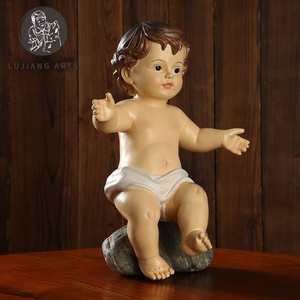 5 tamaños bebé Jesús estatua resina Jesús bebé escultura decoración religiosa Jesús bebé estatuilla regalo de Navidad - Product Image 2