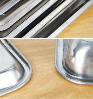 Panci Gastronorm Stainless Steel 1/2x10cm untuk Peralatan Makan Buffet Hotel dan Bar Makanan Portabel untuk Katering