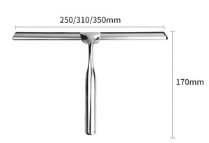 Luxe Ruitenwisser Met Beugel Rvs Bad Rakel Voor Badkamer Keuken Spiegel Tegel Raam Auto Glas Schoonmaken - Product Image 5