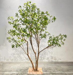 Venta al por mayor de caballos artificiales borrachos árbol de madera hecho a mano planta paisaje árbol decorativo ventana interior aterrizaje verde árbol falso - Product Image 6