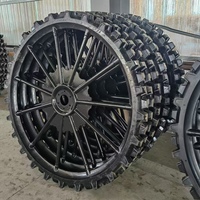 Transplanteur de riz à grande vitesse Zhipeng, roue pleine en caoutchouc naturel, diamètre 950 mm, garantie 2 ans, longue durée de vie