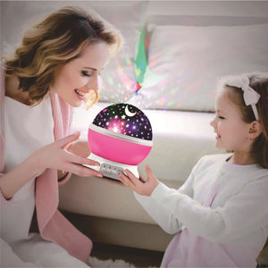 Projecteur d'étoiles, lampe de nuit 3D LED, alimentation USB 5V, lumière de nuit rotative, <span class=keywords><strong>projection</strong></span> de lune et d'étoiles pour la décoration de la chambre d'enfant - Product Image 6