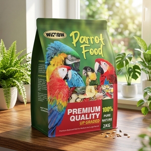 Cibo Biologico per Pappagalli di Grandi Dimensioni, Frutta Liofilizzata con Probiotici per Pappagalli Cenerini Africani, Ara, Cacatua, Mix Proteico per Uccelli - Product Image 3