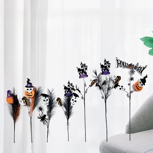 <span class=keywords><strong>Halloween</strong></span> Citrouille Chauve-Souris Bonbons Maïs <span class=keywords><strong>Porte</strong></span> Suspendue Signe Feutre Fête Décoration Murale pour Intérieur et Extérieur Idée Cadeau - Product Image 1