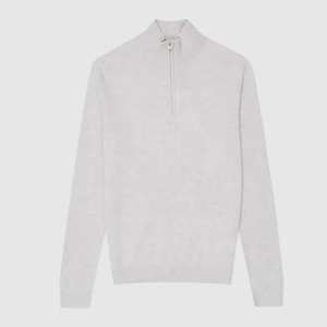 Maglione da Uomo Personalizzato con Logo OEM, Prezzo all'Ingrosso, Mezza Zip, Collo Alto, Maglieria Invernale Casual, Top in Maglia Personalizzato - Product Image 2