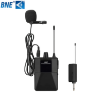 Harga Pabrik Mikrofon Lavalier Nirkabel UHF Universal 1 Kanal Clip-on Micro W15-1L Mikrofon Kerah Profesional Jangkauan Kerja 100M