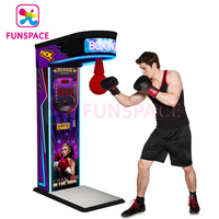 Machine de boxe à poinçon d'arcade à pièces Funspace Machine de jeu d'arcade de boxe dynamique électronique