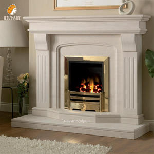 Marco <span class=keywords><strong>de</strong></span> <span class=keywords><strong>Chimenea</strong></span> <span class=keywords><strong>de</strong></span> Mármol Natural MILY, Estilo Francés, Tallado a Mano, Diseño Clásico en Venta - Product Image 4