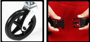 Silla de Ruedas Manual Plegable Portátil Ligera y Económica Chuangen con Ruedas de Acero, Capacidad de Carga de 100 kg - Product Image 5