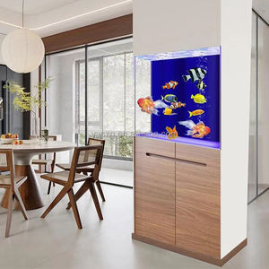 ตู้ปลาแบบฝังผนังสั่งทำพิเศษสำหรับห้องนั่งเล่น ห้องโถงทางเข้า ตู้กั้นห้อง ตู้ไวน์ ตู้เก็บของในห้องรับประทานอาหาร ตู้ปลา - Product Image 6