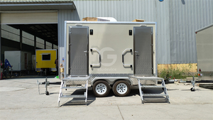 ห้องน้ำเคลื่อนที่ดีไซน์ทันสมัยยอดนิยมปี 2024 โครงสร้างเหล็กปรับแต่งได้สำหรับใช้งานกลางแจ้ง ผลิตจากวัสดุแผงแซนวิช - Product Image 2