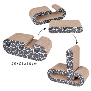 Fabricant Vente en gros Noir Motif ondulé Chat Scratcher Carton - Product Image 3