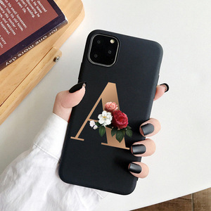 เคสซิลิโคน TPU พิมพ์ลายดอกไม้ตัวอักษรกำหนดได้เองสำหรับ <span class=keywords><strong>iPhone</strong></span> 11, 12, 13, 14, 15 Pro Max ดีไซน์1000 - Product Image 2
