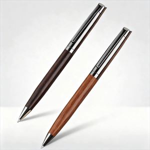 Hot-selling Eco-friendly Wooden Metal Ballpoint Pen Custom Logo Luxury Custom Brand Blue/Black/Red Ink <b>Gifts</b> for Corporate - Product Image 1
