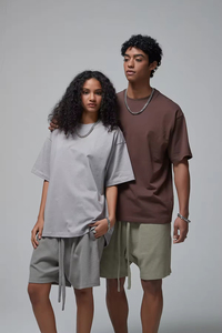 Camiseta Unisex Negra Lisa de Gran Tamaño, 100% Algodón, 230 g/m², Personalizable con Gráficos, para Hombre y Mujer, Manga Corta - Product Image 2