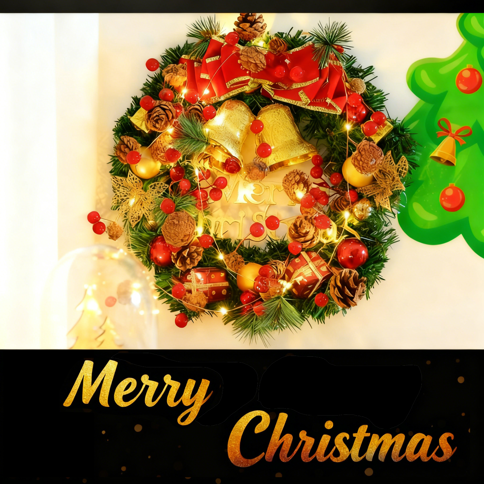 Battery Operated Copper Wire Flashing Decorative Lamp - 20 LED Christmas Holiday Wedding Party Pinec