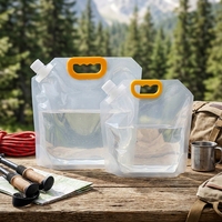 Sacs souples personnalisés imprimés pour bière, boissons et eau, avec poignée, réutilisables, pour l'emballage de liquides et le stockage de sauces et d'eau