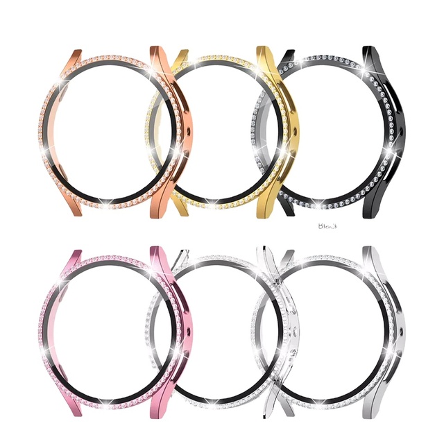 Luxury Watch protection Film PC Screen Protector Bling Diamond case for samsung galaxy Watch 4/5 44mm 40mm