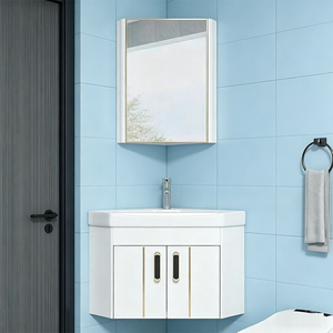 Lavabo de salle de bain moderne en céramique, gain de place, pour meubles-lavabos d'hôtel, prix avantageux, directement de l'usine - Product Image 4