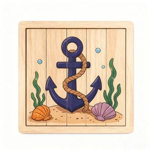 Rompecabezas de Madera Montessori Personalizado, Bloques de Madera Cognitivos, Juguetes Educativos de Madera con Dibujos Animados, Hecho en Vietnam para Niños y Bebés - Product Image 5