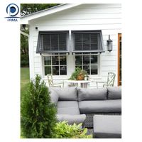 Prima Bahama Volets fenêtres Fenêtre d'auvent en aluminium anti-ouragan Fenêtre à persiennes en aluminium personnalisée