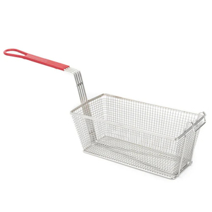 Panier de <span class=keywords><strong>friteuse</strong></span> à gaz en acier inoxydable de qualité commerciale ICare Eatz avec poignée rouge 90k/120k/150k BTU - Product Image 6