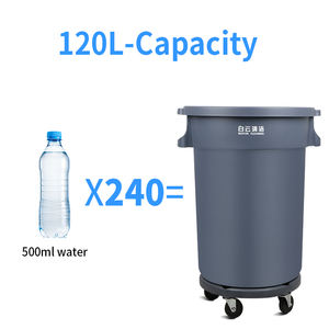 <span class=keywords><strong>Cubo</strong></span> <span class=keywords><strong>de</strong></span> <span class=keywords><strong>basura</strong></span> <span class=keywords><strong>de</strong></span> plástico, contenedor <span class=keywords><strong>de</strong></span> <span class=keywords><strong>basura</strong></span> circular <span class=keywords><strong>de</strong></span> plástico con ruedas, 120L, <span class=keywords><strong>precio</strong></span> <span class=keywords><strong>de</strong></span> venta, OEM - Product Image 3