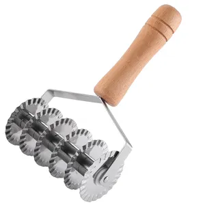 Manjia Noodle Lattice Roller tagliapasta in acciaio inossidabile tagliapasta antiscivolo Pasta Spaghetti Maker per utensili da cucina