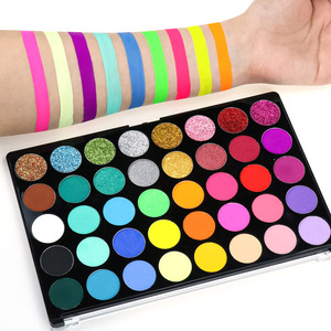 Palette de 40 couleurs de peinture pour le <span class=keywords><strong>visage</strong></span> et le corps, activée à l'eau, effet néon mat nacré, anti-bavures, facile à laver, vente en gros - Product Image 1