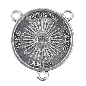 Medaglia Sacra del Volto di <span class=keywords><strong>Gesù</strong></span>, Medaglia del Divino Padre <span class=keywords><strong>Gesù</strong></span> <span class=keywords><strong>Cristo</strong></span>, 20mm, Centro in Argento Anticato per Realizzazione Rosari - Product Image 5