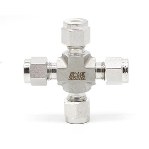 ข้อต่อสแตนเลส BY-LOK 316L แบบสี่ทางสำหรับระบบไฮดรอลิกและนิวเมติก - Product Image 4