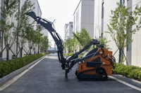 Attache de pelle hydraulique pour mini-chargeuse compacte sur chenilles, équipement de terrassement
