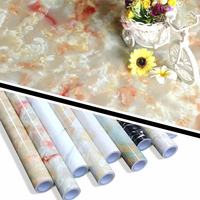 Papier peint auto-adhésif à motif marbre, résistant à l'humidité et à la chaleur, autocollant minimaliste pour cuisine et cuisinière, directement de l'usine
