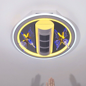 Ventilatore <span class=keywords><strong>da</strong></span> <span class=keywords><strong>Soffitto</strong></span> LED Moderno per Casa, Dimmerabile con Motore DC, Decorativo con Telecomando, in Acrilico - Product Image 6