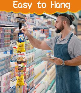 Supermarket Plastic Clips Strips Metal Hanging Potato Chip <b>Display</b> <b>Rack</b> Stand - Product Image 4