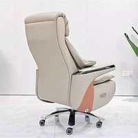 Fauteuil de bureau moderne de luxe en acier inoxydable, personnalisable, grand format, inclinable, réglable en hauteur, avec fonction massage et dossier croisé, vente en gros