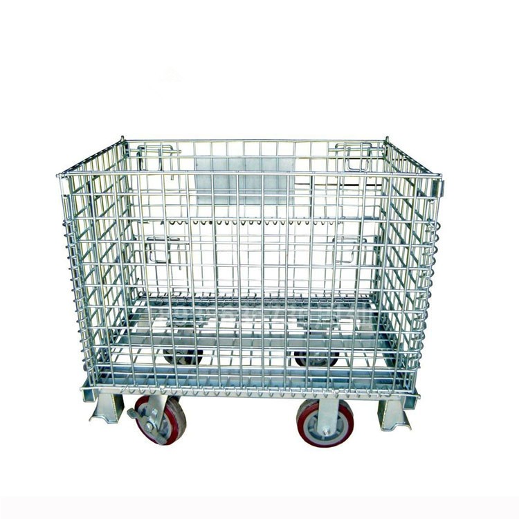 Складной стальной контейнер, складная клетка для хранения, тяжелая клетка для хранения