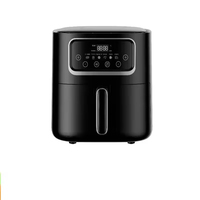 Vente en gros Livraison rapide Friteuses à air Bon marché Grande capacité Smart Commercial Hot Nouveau Digital Friteuses à air rose Fours 10l