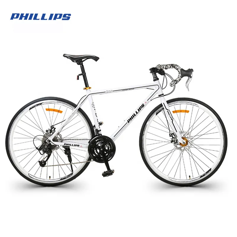 Phillips Hot Koop Hoge Kwaliteit Cyclus Aluminium 27 Speed Fiets 700 * 28C Racefietsen Bicicleta De Carrera Racefiets