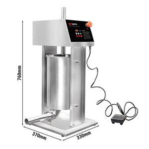 Machine à saucisses et à churros électrique GGM Gastro - 15 litres - 90 watts - Acier inoxydable - incl. 4 Embouteilleuses à saucisses & 3 - Product Image 2