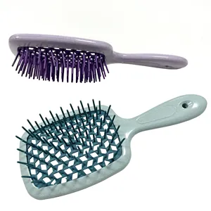 Hair Brush Trendy Needle Purple Colors Export Taiwan Frizzy Brushes 2021 Real Design Little Cute Repair