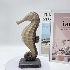 Decorative White and Matt Resin Seahorse <strong>Figurine</strong> - Product Image 4