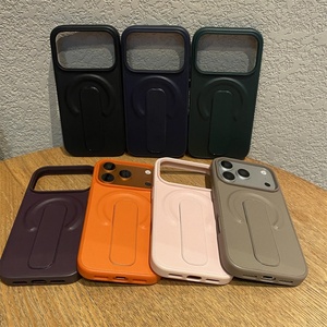 เคสโทรศัพท์มือถือหนัง PU แบบแม่เหล็กสำหรับ iPhone 17 16 15 14 13 Pro Max พร้อมสายคล้องและขาตั้งแบบดึงออกได้ ป้องกันการกระแทก - Product Image 2