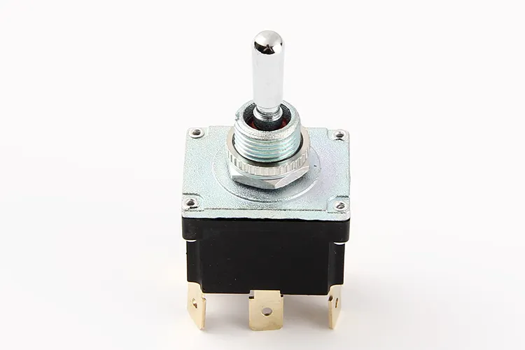 T502MT Water Resistant Double Momentary Toggle Switch Spring Return To Center Off Position