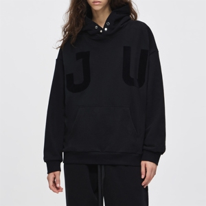 Sudadera con Capucha Unisex de Algodón con Logotipo Personalizado de Moda Urbana, Nueva Colección al por Mayor, Estilo Holgado, Forrada, para Invierno, Lisa, Teñida, para Hombre - Product Image 5